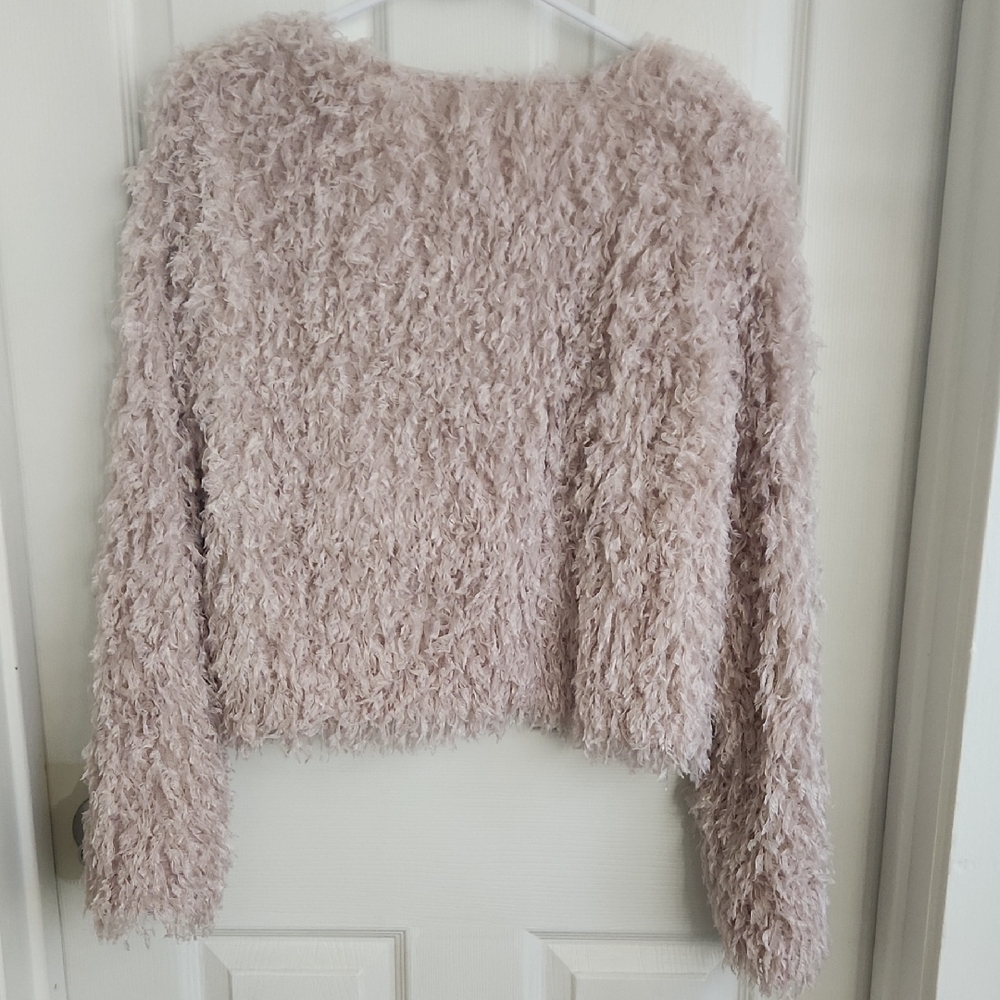Mustard Seed Cropped Textured Sweater - Picture 4 of 5